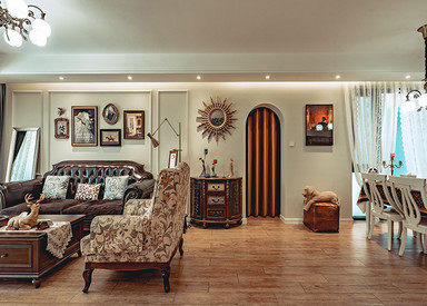 美式-青青家园160㎡- 四室两厅装修案例