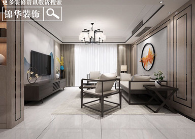 东润首府-新中式-三室两厅两卫-145平米-全案造价30万