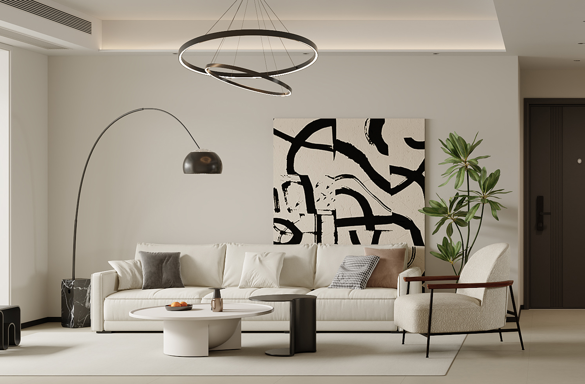 绿地世纪城-140㎡-现代简约-装修实景