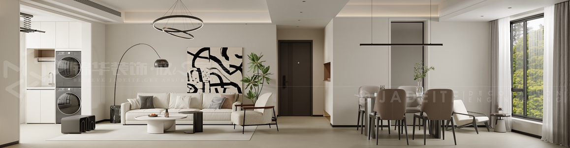 绿地世纪城-140㎡-现代简约-装修实景装修-三室两厅-现代简约