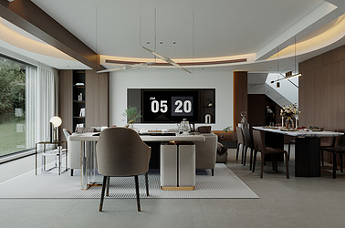 大华四季锦绣-140㎡-现代简约-装修实景