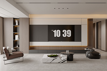 绿城-120㎡-意式简约-装修案例