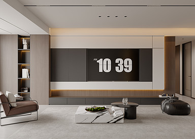 绿城-120㎡-意式简约-装修案例