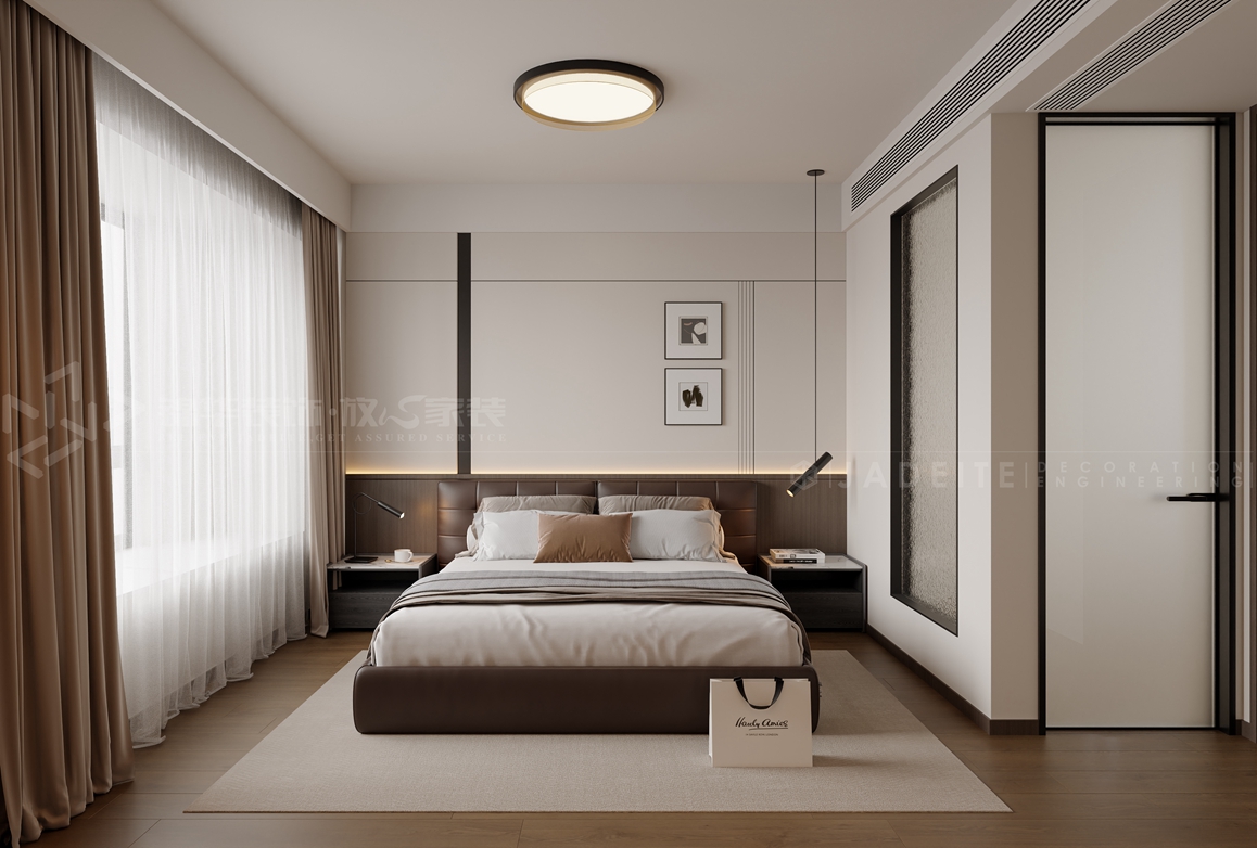 绿城-120㎡-意式简约-装修案例装修-三室两厅-现代简约