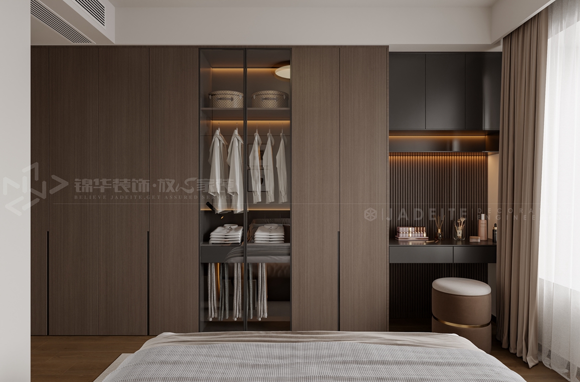 绿城-120㎡-意式简约-装修案例装修-三室两厅-现代简约