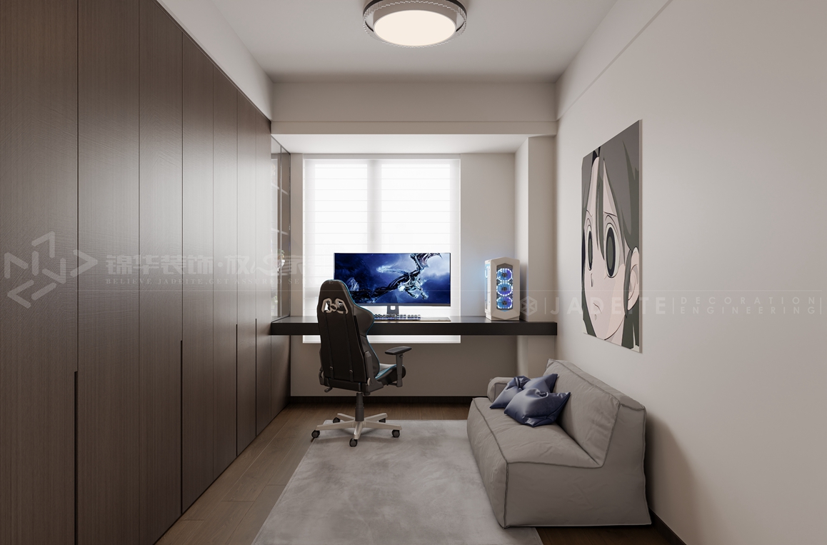 绿城-120㎡-意式简约-装修案例装修-三室两厅-现代简约