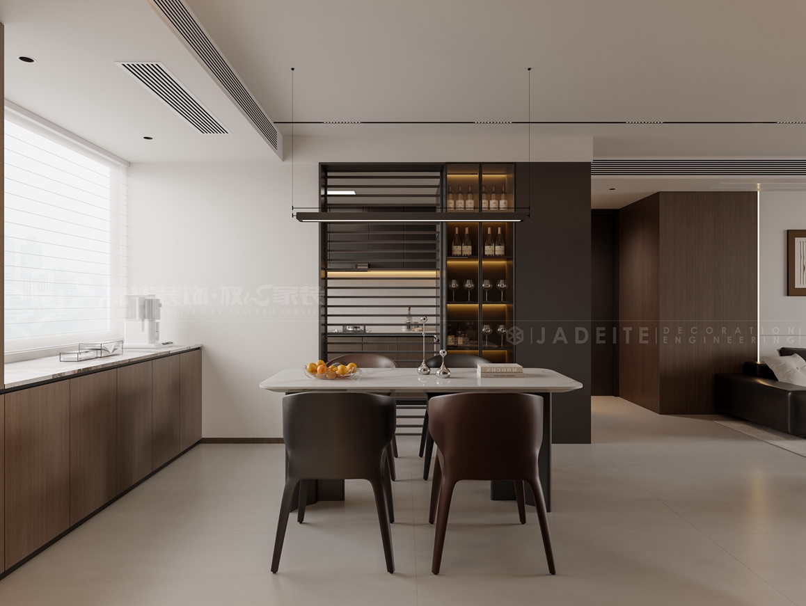 绿城-120㎡-意式简约-装修案例装修-三室两厅-现代简约