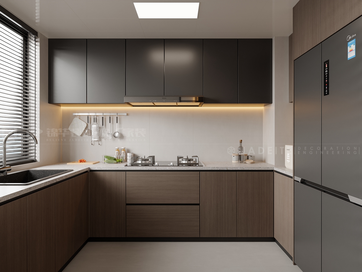 绿城-120㎡-意式简约-装修案例装修-三室两厅-现代简约