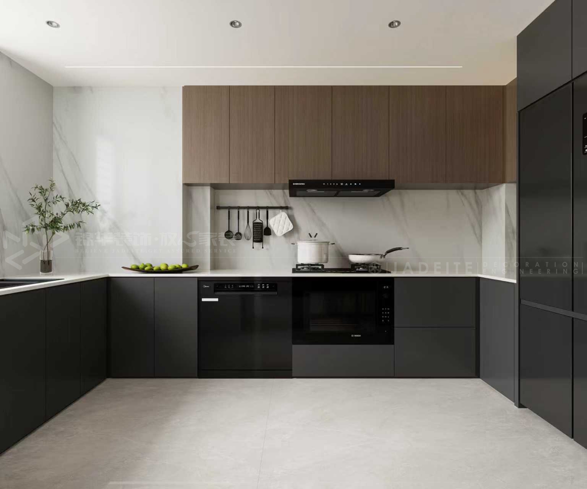 金通玫瑰园142平-现代意式-装修实景装修-三室两厅-现代简约