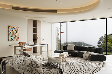 中海江山望-现代奶油风-装修案例