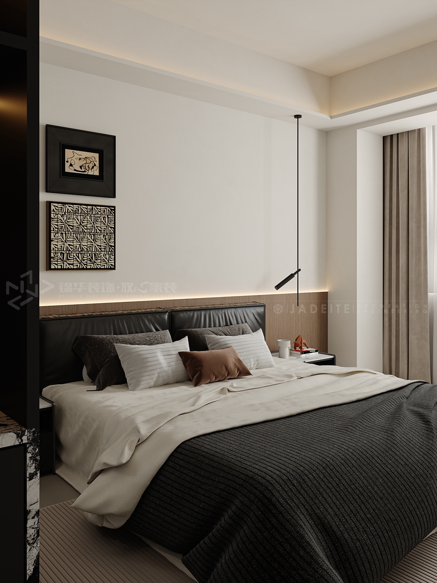 绿城144平-现代意式-装修实景装修-三室两厅-现代简约