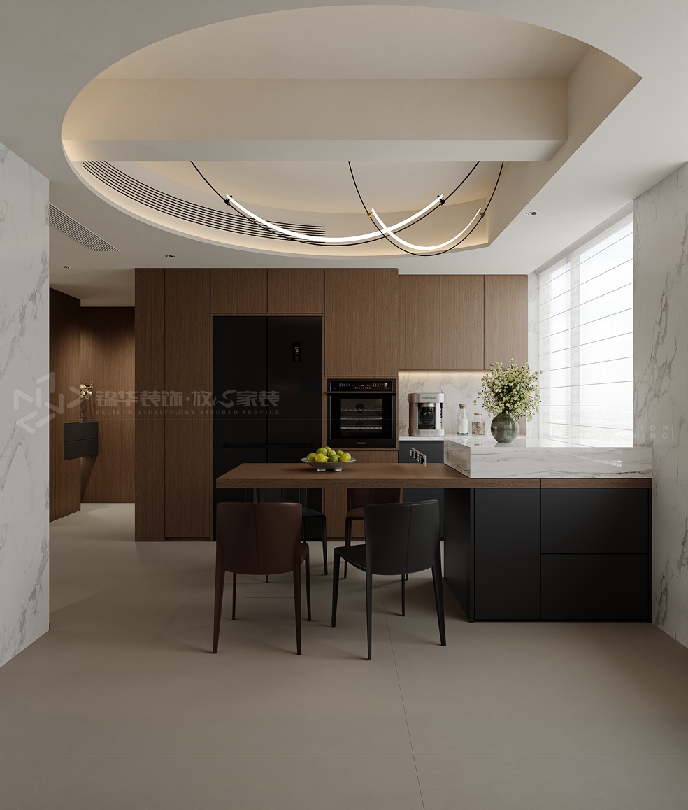 绿城144平-现代意式-装修实景装修-三室两厅-现代简约