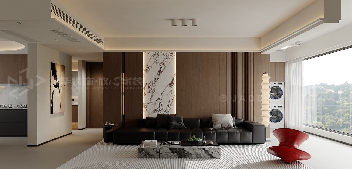 绿城144平-现代意式-装修实景装修-三室两厅-现代简约