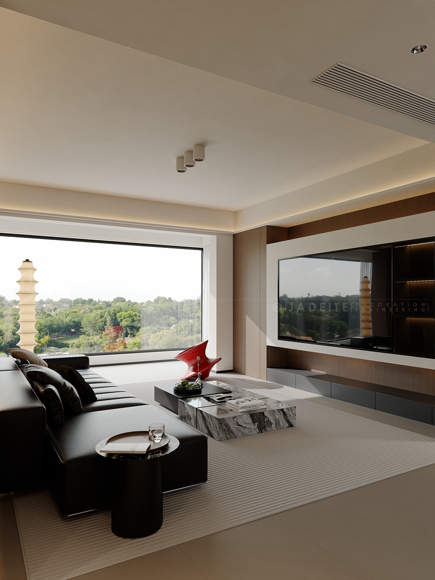 绿城144平-现代意式-装修实景装修-三室两厅-现代简约