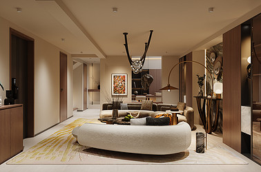 璞园318平-现代意式-装修实景