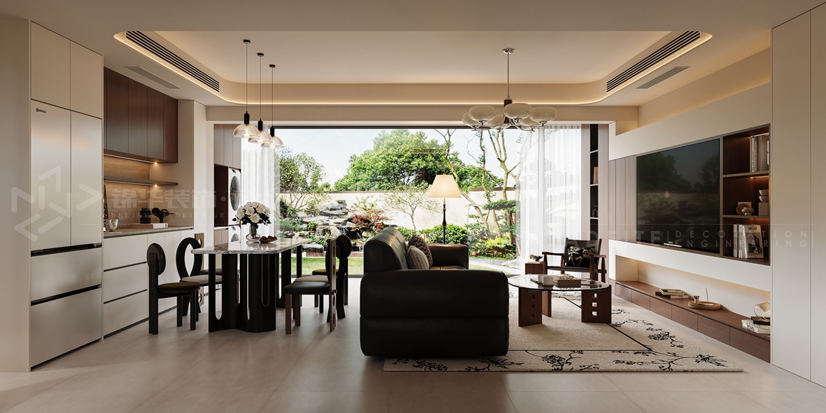 璞园318平-现代意式-装修实景装修-跃层复式-现代简约