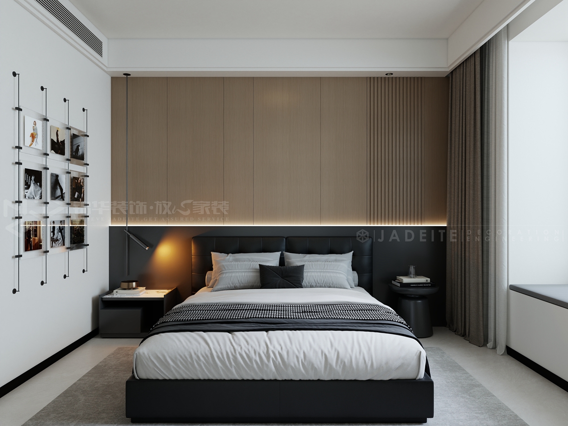 栖凤华庭-140㎡-现代简约-装修实景装修-三室两厅-现代简约