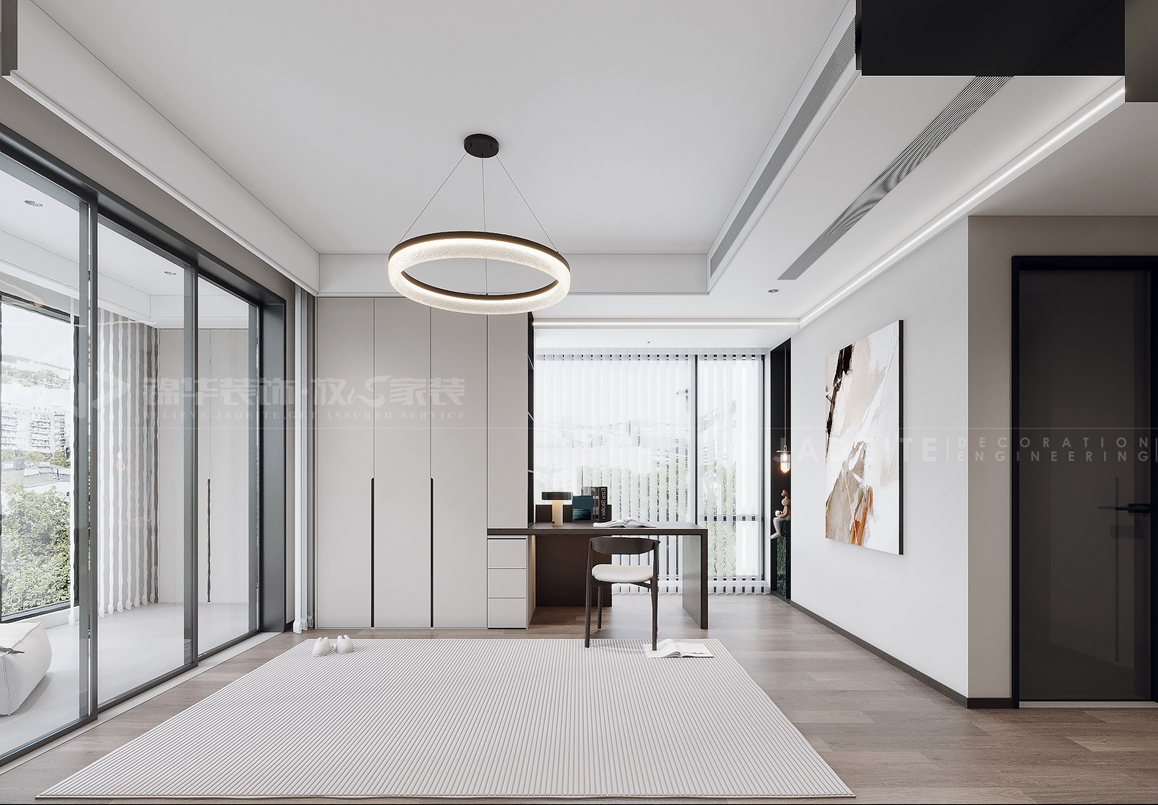玫瑰园-165㎡-意式-装修案例装修-三室两厅-现代简约