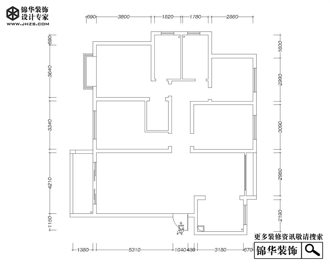中海国际社区164平现代风格效果图装修-四室两厅-现代简约