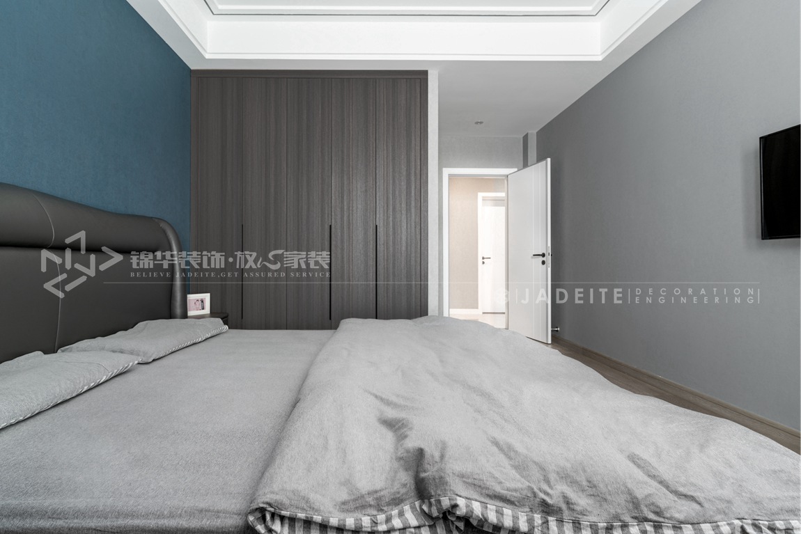 现代风格-紫来华府-三室两厅-136平-装修实景效果图  