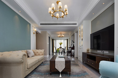 美式輕奢-雅居樂-四室兩廳-142平-裝修實景效果圖