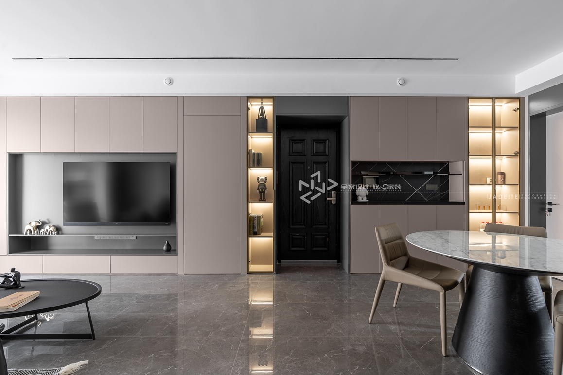 現代簡約-楓丹壹號-三室兩廳-125平-裝修實景圖