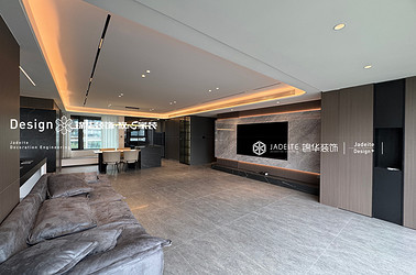 意式风格-御湖境-三室两厅一厨三卫-179㎡-装修实景图