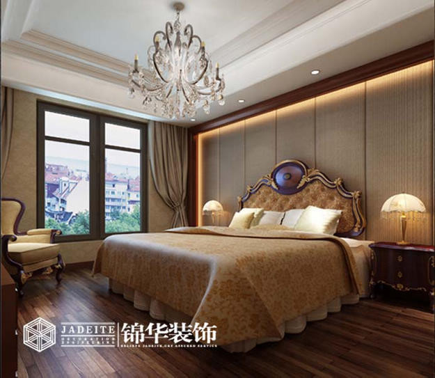 紫金英郡简欧风格大户型实景样板间装修-大户型-简欧