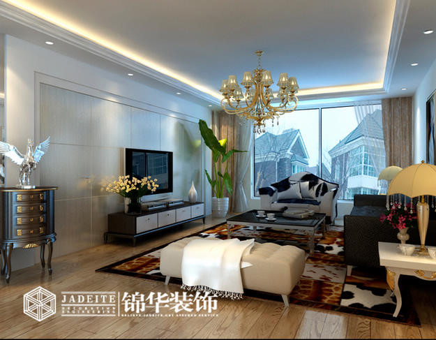 明秀山庄简约风格大户型效果图 简约风格大户型效果图 大户型效果图装修-大户型-现代简约