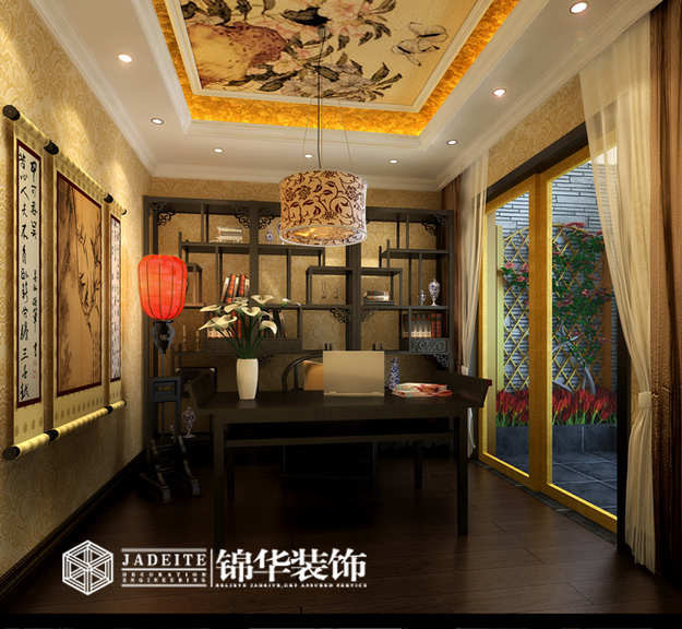 衡阳别墅中式风格别墅效果图 装修-别墅-新中式