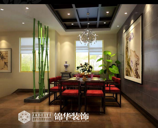 衡阳别墅中式风格别墅效果图 装修-别墅-新中式