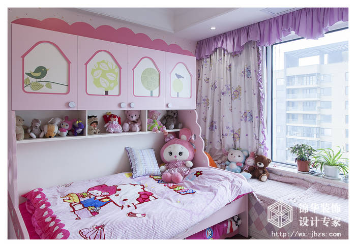 简欧风格-西水东-四室两厅-176平米-儿童房-装修效果实景图
