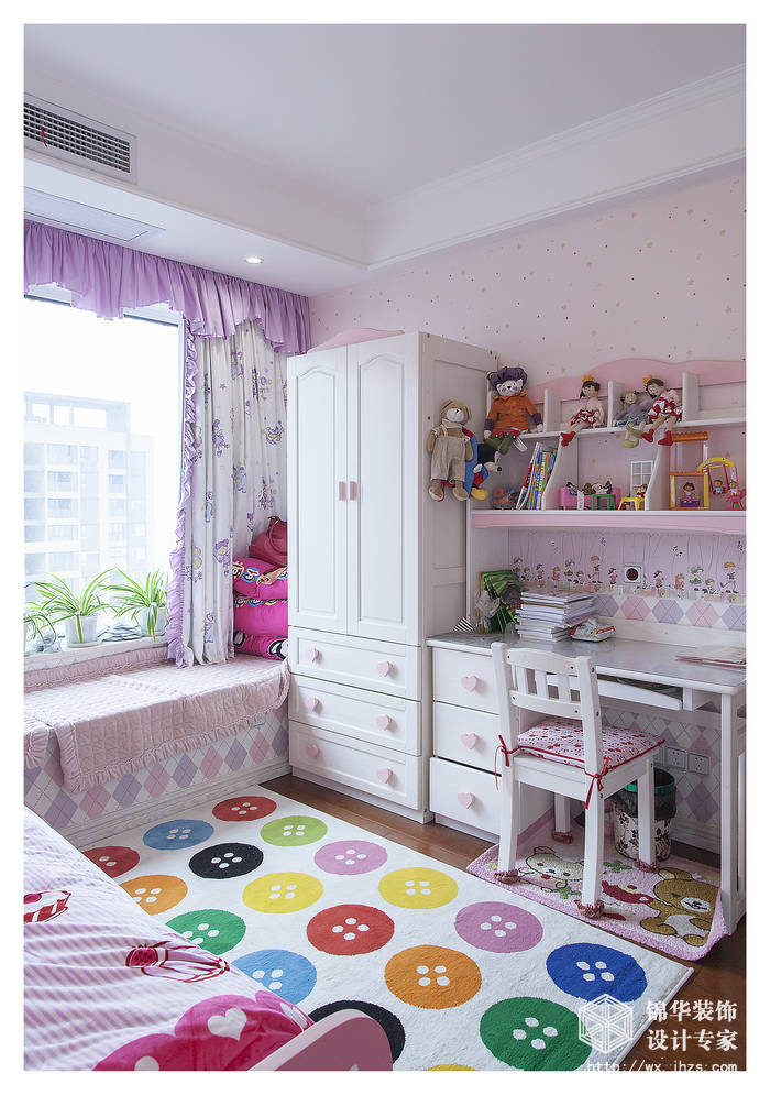 简欧风格-西水东-四室两厅-176平米-儿童房-装修效果实景图