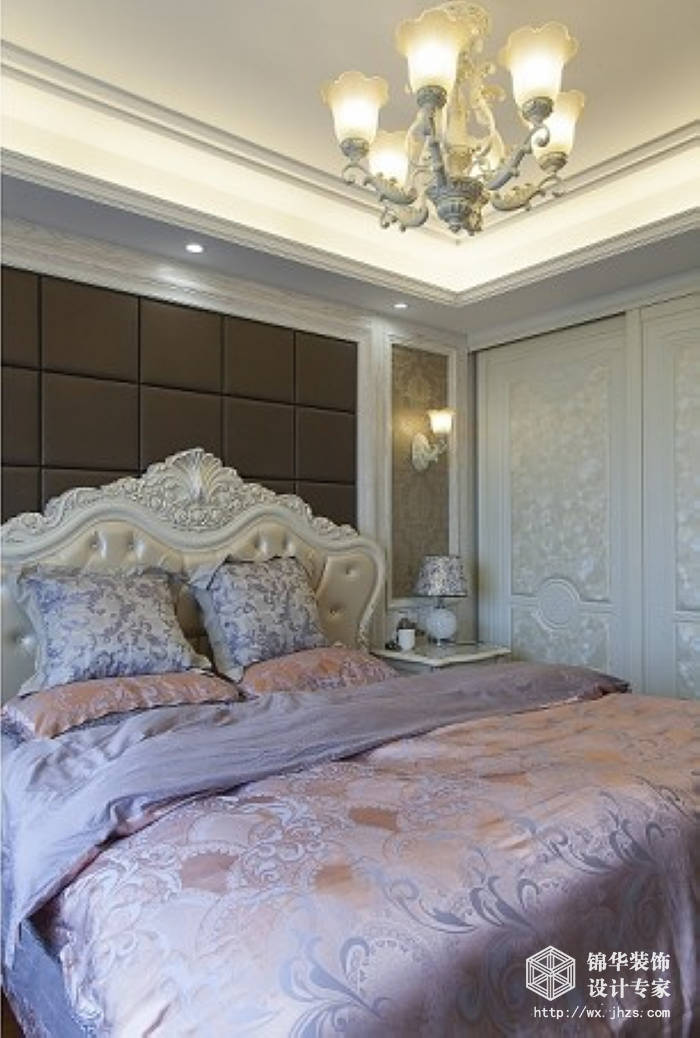简欧风格-西水东-四室两厅-176平米-卧室-装修效果实景图