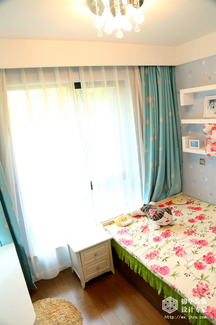 现代简约-长江国际-跃层复式-200平-卧室-装修实景效果图