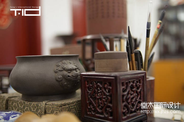 银杏苑240平新中式风格实景样板间装修-跃层复式-新中式