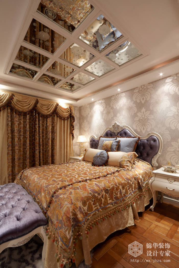 后奢华风格-保利香槟国际-大户型-190平米-卧室-装修实景样板间