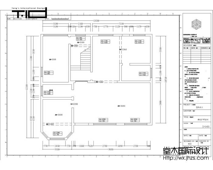 龙湖滟澜山289平米中式风格效果图装修-别墅-新中式