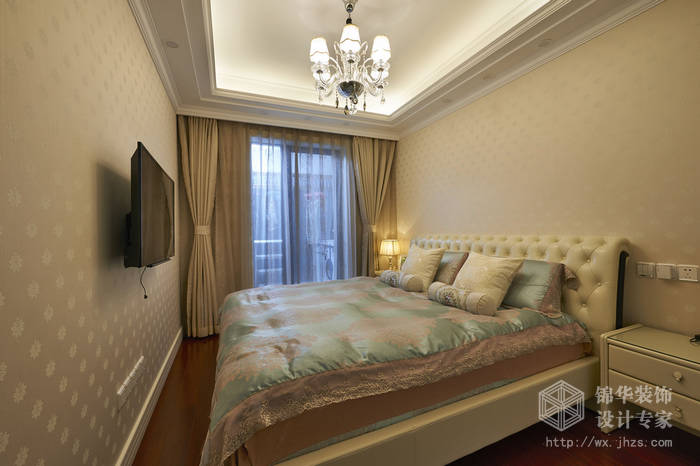 现代简约-西水东-四室两厅-194平-卧室-装修效果实景图