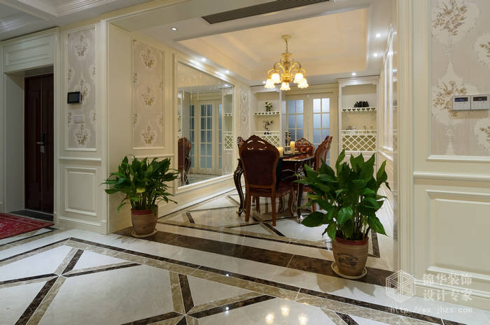 保利香槟170平四室两厅欧式风格实景样板间装修-大户型-欧式古典