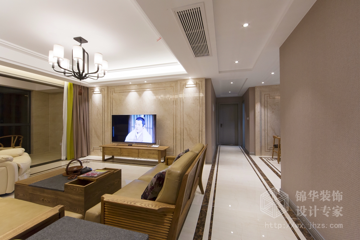 新中式风格-维纳阳光-四室两厅-140平米-装修效果实景图装修-四室两厅-新中式