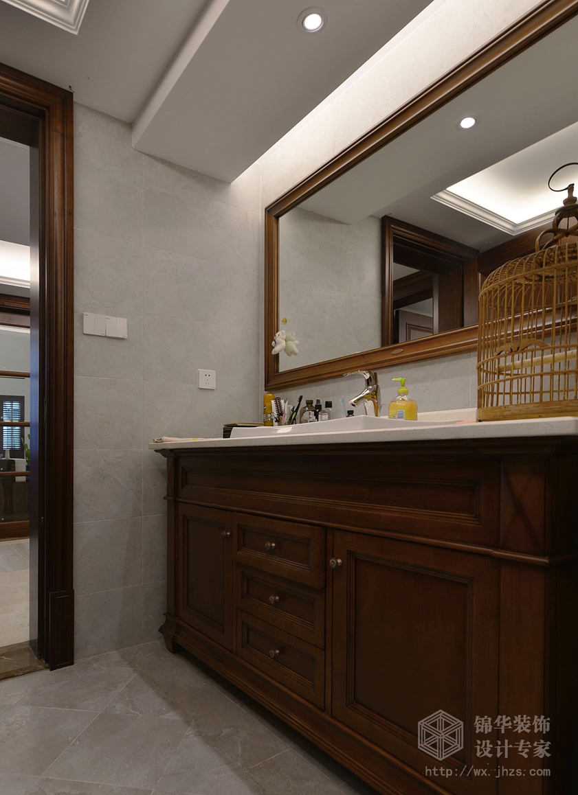 混搭风格-太湖湾-五室三厅-360平-卫生间-装修效果实景图