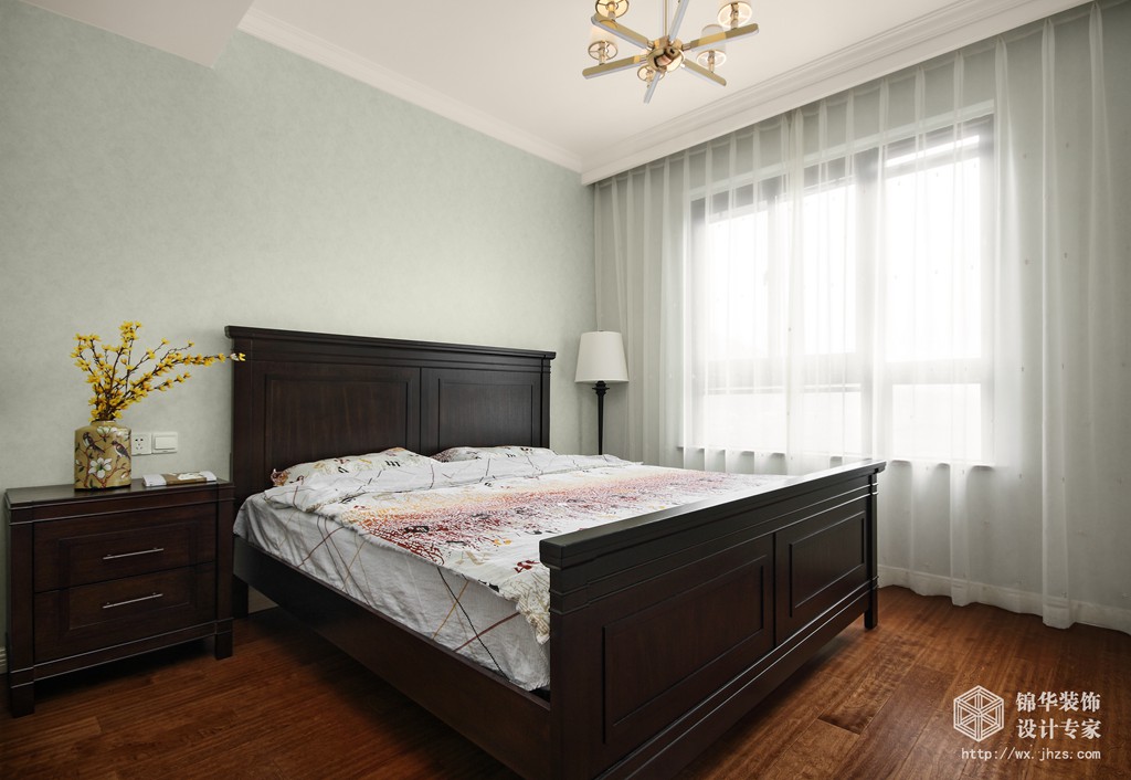 美式风格-百乐和园-大户型-180平-卧室-装修效果实景图
