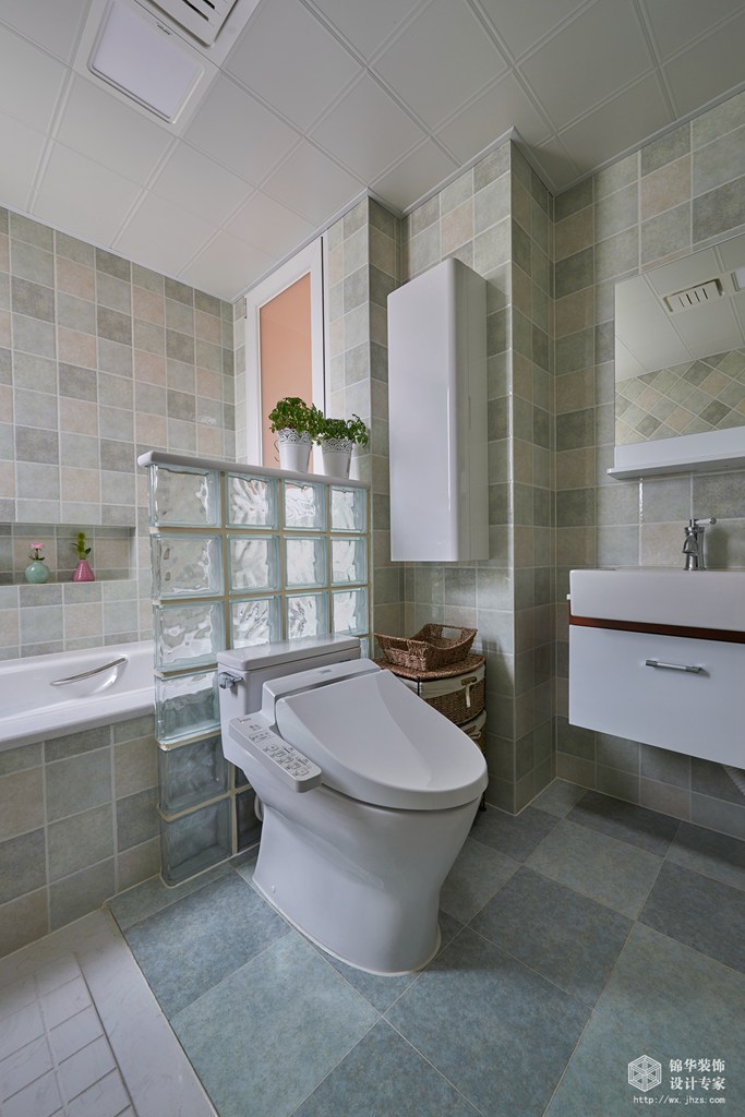 北欧风格-西水东-三室两厅-100平-卫生间-装修效果实景图