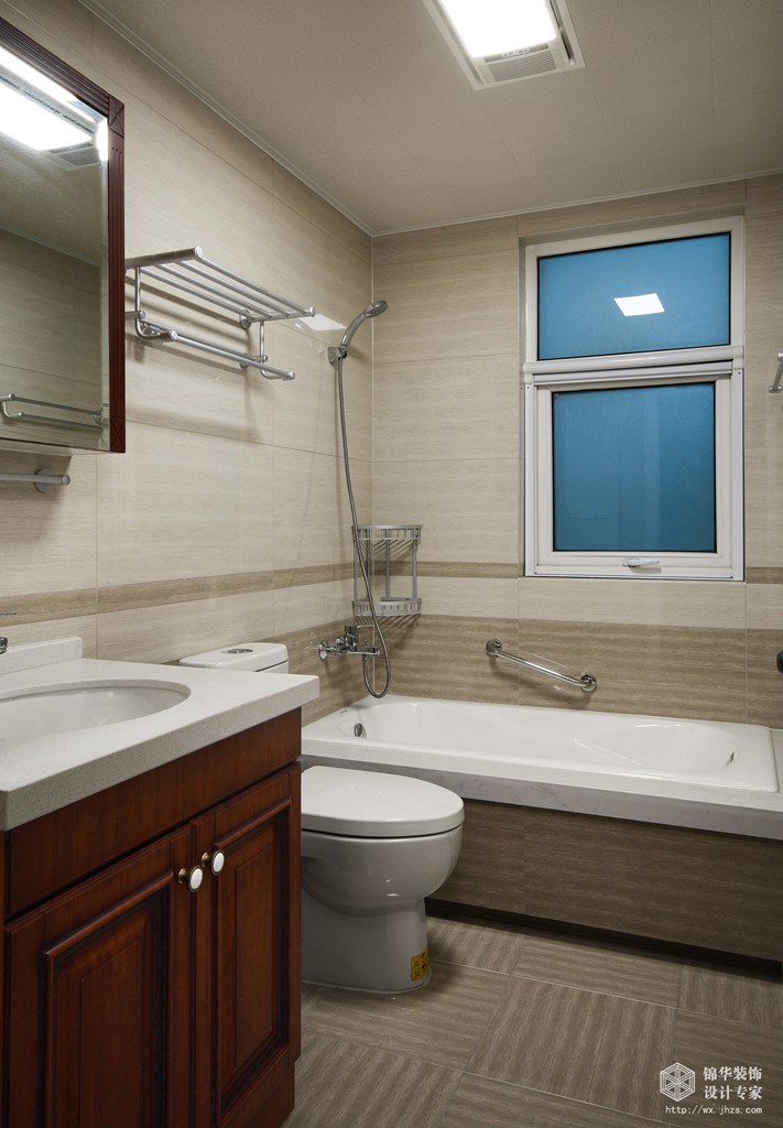 小美风格-国联乐园-三室两厅-127平-卫生间-装修效果实景图