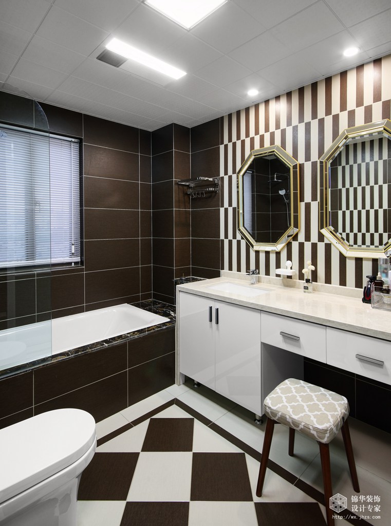 现代风格-京梁合-四室两厅-180平-卫生间-装修实景效果图