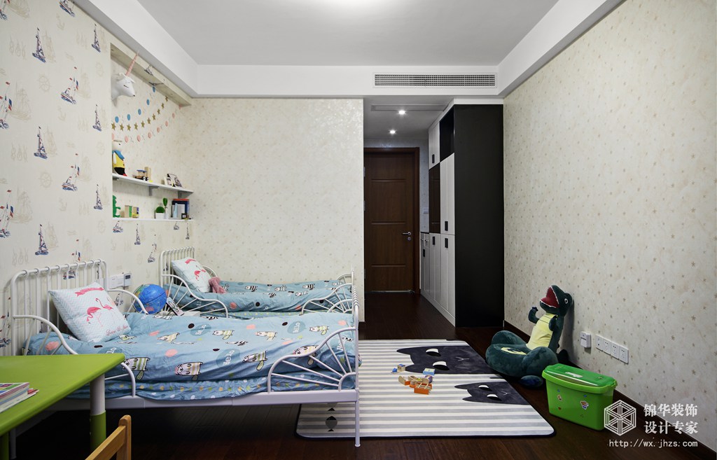 现代风格-京梁合-四室两厅-180平-儿童房-装修实景效果图