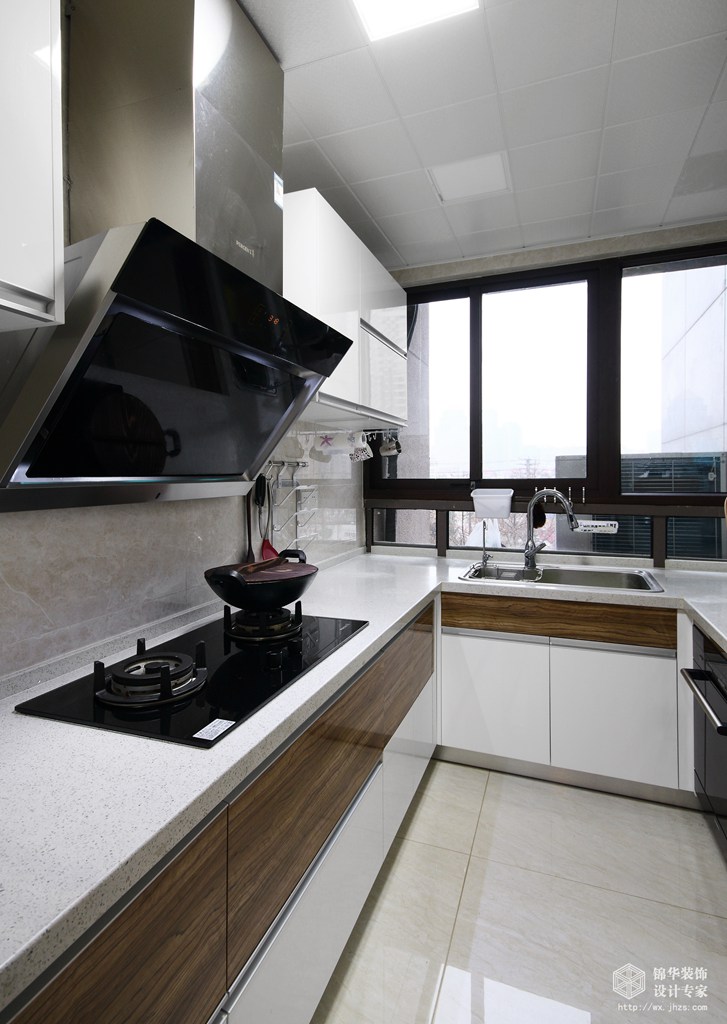 现代风格-京梁合-四室两厅-180平-厨房-装修实景效果图