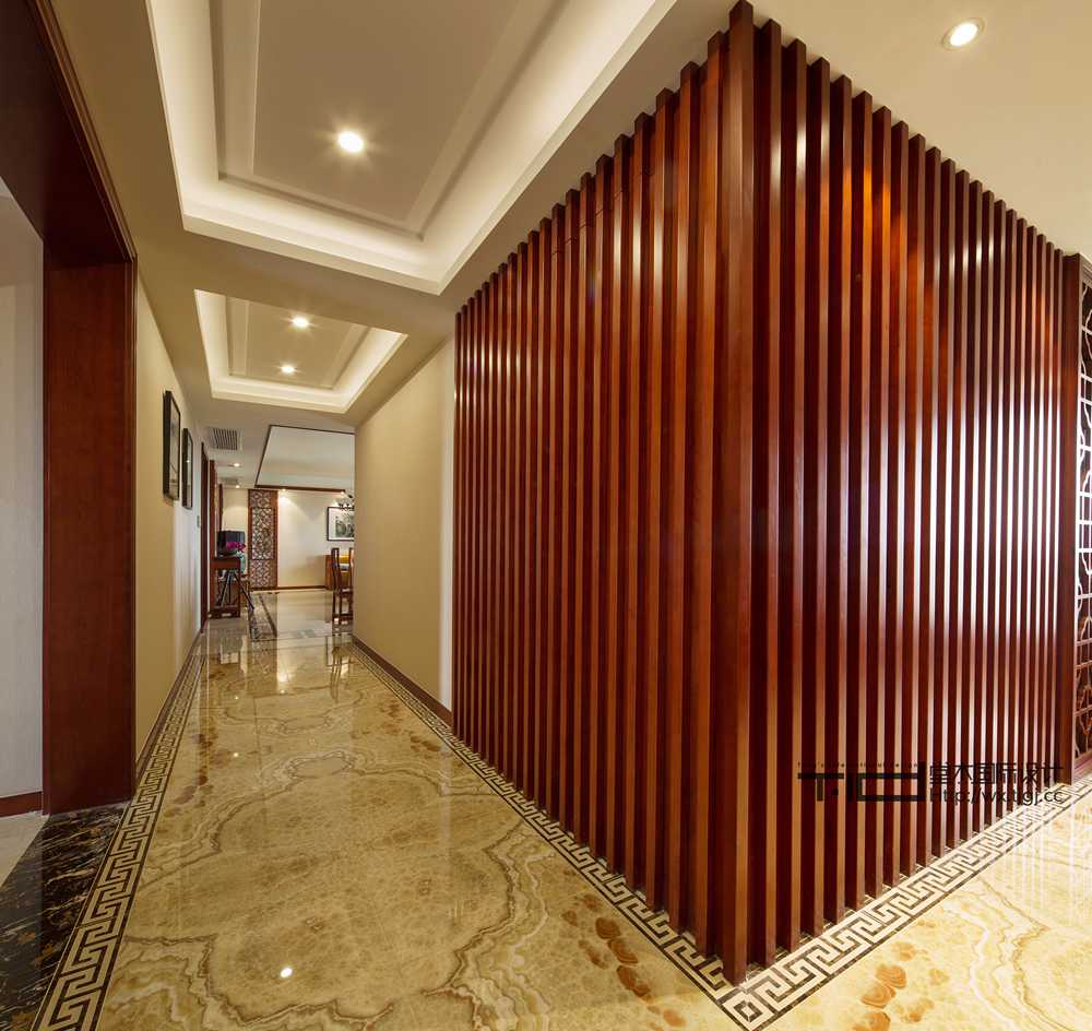 新中式风格-凯旋门-五室两厅-280平-装修效果实景图装修-大户型-新中式