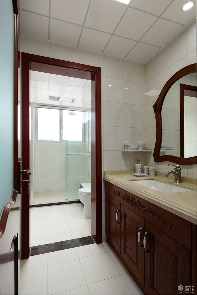 小美风格-恒威中央领地-四室两厅-140平-卫生间-装修实景效果图